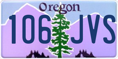 OR license plate 106JVS