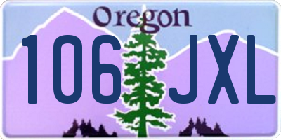 OR license plate 106JXL