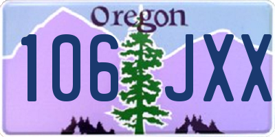 OR license plate 106JXX