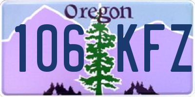 OR license plate 106KFZ