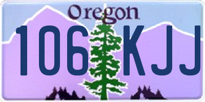 OR license plate 106KJJ