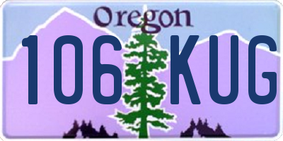 OR license plate 106KUG