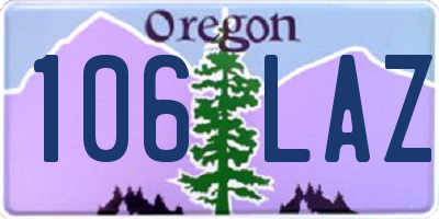 OR license plate 106LAZ