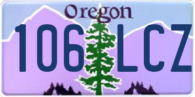 OR license plate 106LCZ