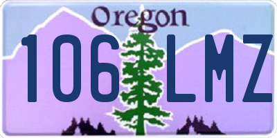 OR license plate 106LMZ