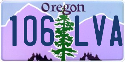 OR license plate 106LVA