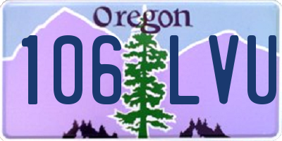OR license plate 106LVU