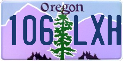 OR license plate 106LXH