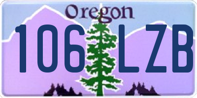 OR license plate 106LZB