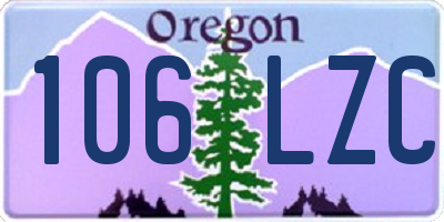 OR license plate 106LZC