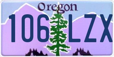 OR license plate 106LZX