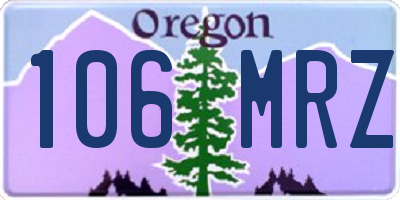 OR license plate 106MRZ