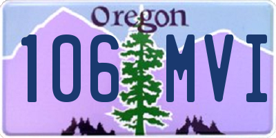 OR license plate 106MVI