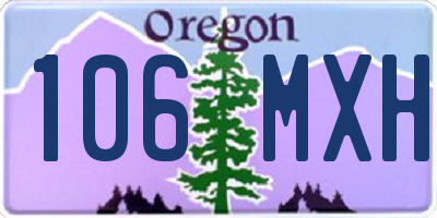 OR license plate 106MXH