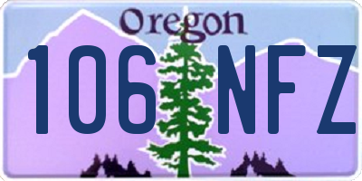 OR license plate 106NFZ