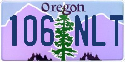 OR license plate 106NLT