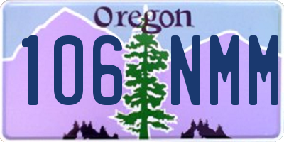OR license plate 106NMM