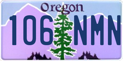 OR license plate 106NMN