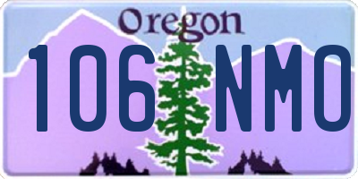 OR license plate 106NMO