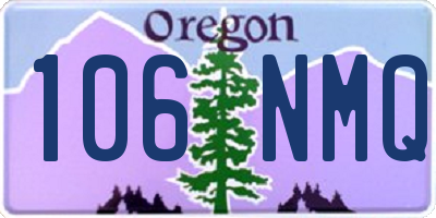 OR license plate 106NMQ