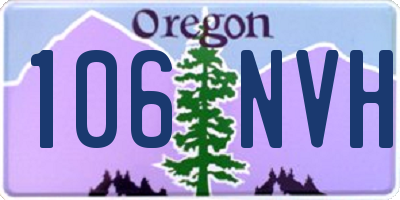 OR license plate 106NVH