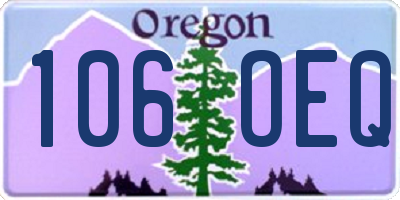 OR license plate 106OEQ