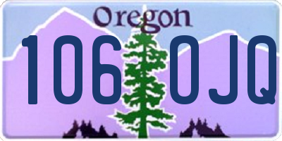 OR license plate 106OJQ