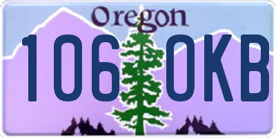 OR license plate 106OKB