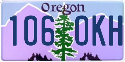 OR license plate 106OKH