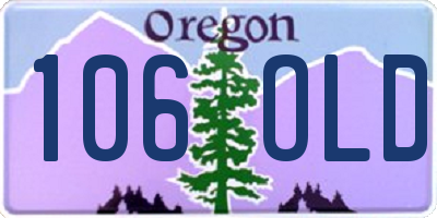 OR license plate 106OLD