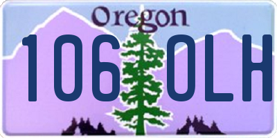 OR license plate 106OLH