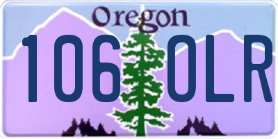 OR license plate 106OLR