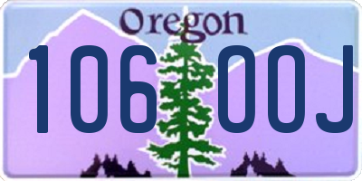 OR license plate 106OOJ