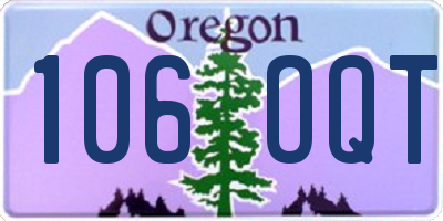 OR license plate 106OQT