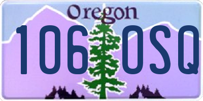 OR license plate 106OSQ