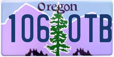 OR license plate 106OTB