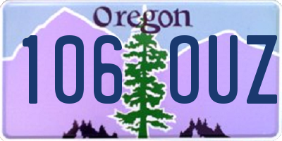 OR license plate 106OUZ