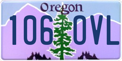 OR license plate 106OVL