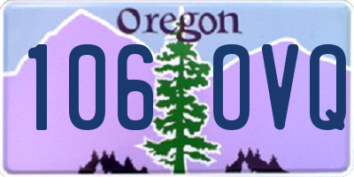 OR license plate 106OVQ