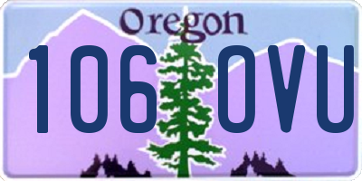 OR license plate 106OVU