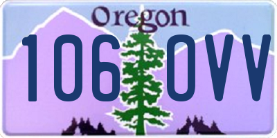 OR license plate 106OVV