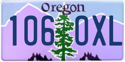 OR license plate 106OXL