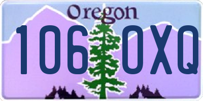 OR license plate 106OXQ