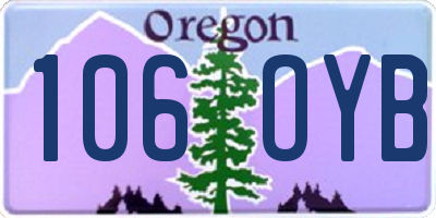 OR license plate 106OYB