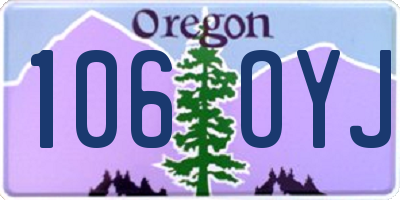 OR license plate 106OYJ