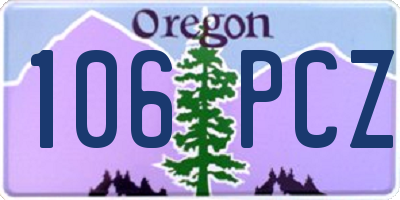OR license plate 106PCZ