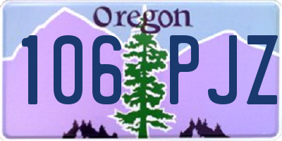 OR license plate 106PJZ