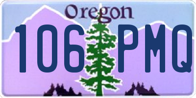 OR license plate 106PMQ
