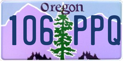 OR license plate 106PPQ