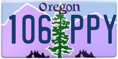 OR license plate 106PPY